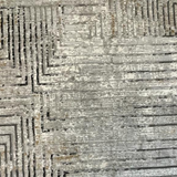 Ali Light Grey and Black Abstract Lines Rug
