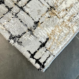 Ali Contemporary Grey Stripe Lines Rug