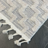 Alfie Light Grey Geometric Rug