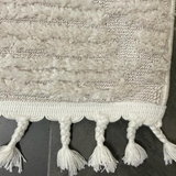 Alfie Ivory Diamond Textured Rug