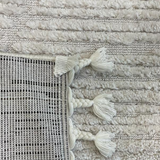 Alfie Ivory Diamond Textured Rug