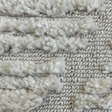 Alfie Ivory Diamond Textured Rug