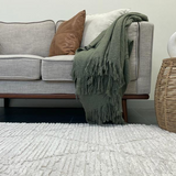 Alfie Ivory Diamond Textured Rug
