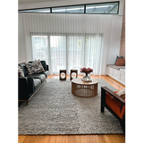 Avani Dark Grey Stone Loop Rug