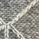 Essence Arabesque Beige Silver Wool Rug