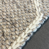 Essence Arabesque Beige Silver Wool Rug