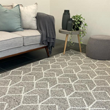 Essence Arabesque Beige Silver Wool Rug