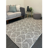 Essence Arabesque Beige Silver Wool Rug