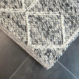 Essence Arabesque Grey Wool Rug