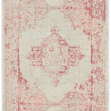 Avalee Pink Medallion Vintage Washed Hallway Runner Rug