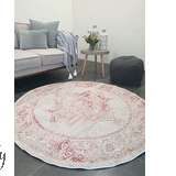 Avalee Pink Medallion Vintage Washed Rugs