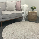 Avani Beige Loop Round Rug
