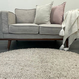 Avani Beige Loop Round Rug