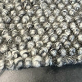 Avani Dark Grey Stone Loop Rug