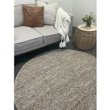 Avani Taupe Beige Loop Round Rug