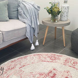 Avalee Pink Medallion Vintage Washed Rugs