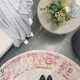 Avalee Pink Medallion Vintage Washed Rugs