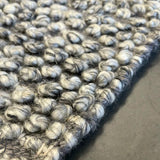 Avani Dark Grey Stone Loop Rug