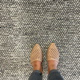 Avani Dark Grey Stone Loop Rug