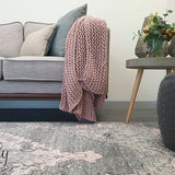 Avalee Grey Medallion Vintage Washed Rugs