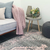 Avalee Grey Medallion Vintage Washed Rugs