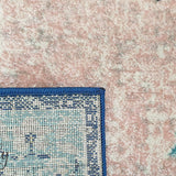 Avalee Blue Pink Medallion Vintage Washed Rugs