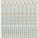 Awaken Blue Grey Tribal Hallway Runner