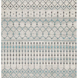 Awaken Blue Grey Tribal Rug