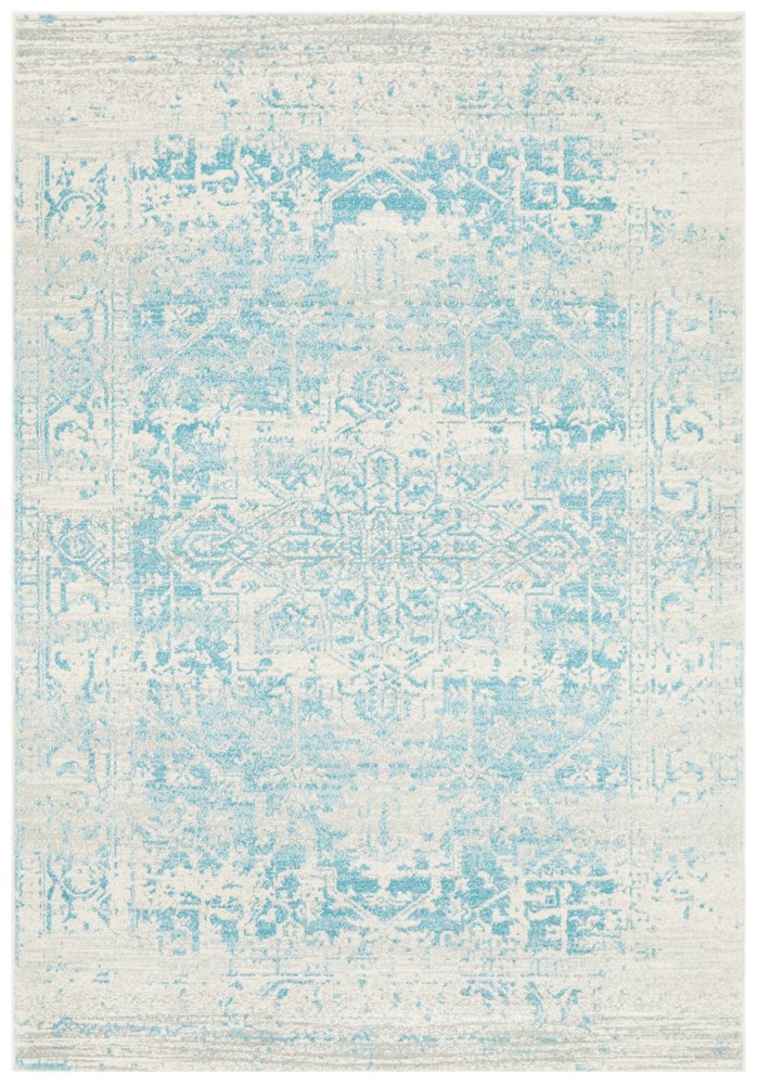 Awaken Blue Ivory Medallion Rug