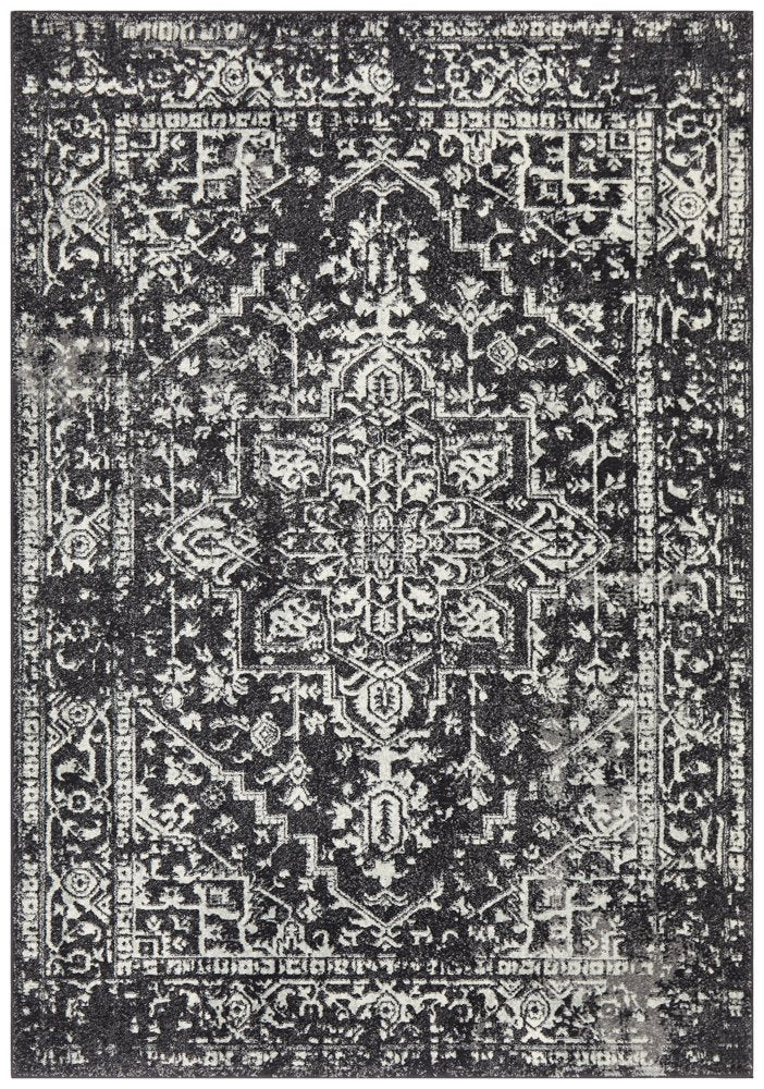 Awaken Charcoal Medallion Rug