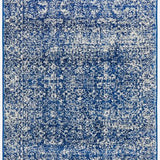 Awaken Navy Blue Over Dyed Oriental Hallway Runner