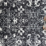 Awaken Charcoal Over Dyed Oriental Rug