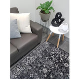 Awaken Charcoal Over Dyed Oriental Rug