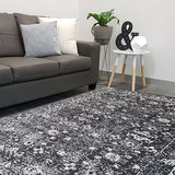 Awaken Charcoal Over Dyed Oriental Rug