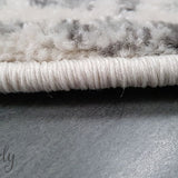 Awaken Grey Diamond Patterned Round Rug