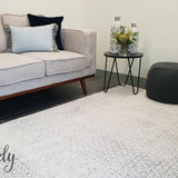 Awaken Grey Diamond Patterned Rug