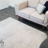 Awaken Grey Diamond Patterned Rug