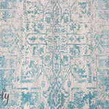 Awaken Blue Ivory Medallion Round Rug