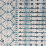 Awaken Blue Grey Tribal Rug