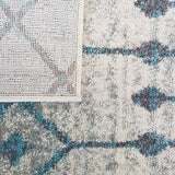 Awaken Blue Grey Tribal Rug