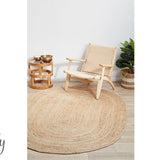 Bindi Natural Hand Braided Jute Rug