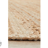 Bindi Natural Hand Braided Jute Hallway Runner Rug
