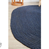Bindi Navy Hand Braided Jute Rug