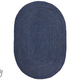 Bindi Navy Hand Braided Jute Rug