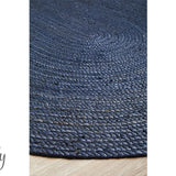 Bindi Navy Hand Braided Jute Rug