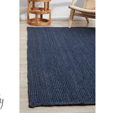 Bindi Navy Hand Braided Jute Rug