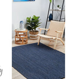 Bindi Navy Hand Braided Jute Rug