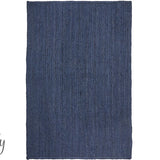 Bindi Navy Hand Braided Jute Rug