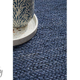 Bindi Navy Hand Braided Jute Rug
