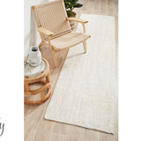 Bindi White Hand Braided Jute Rug